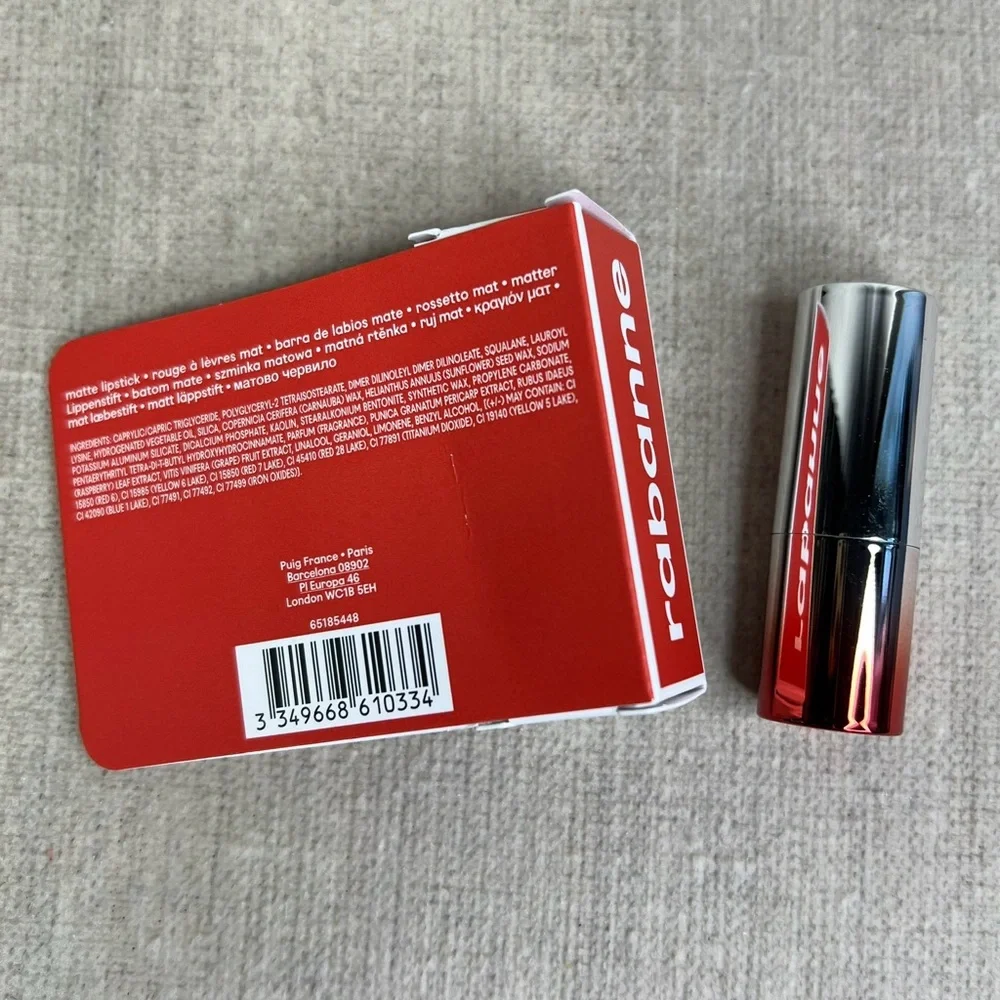❤️ Rabanne Famous Lipcolor Matte Lipstick mini